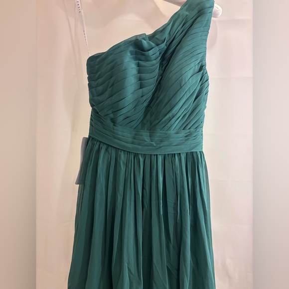 Azazie One-Shoulder Dress in Deep Teal - Picture 2 of 10